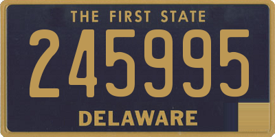 DE license plate 245995