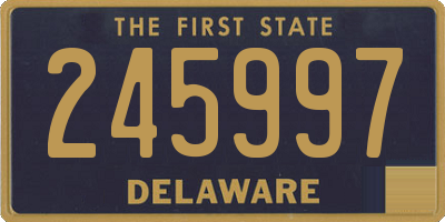 DE license plate 245997
