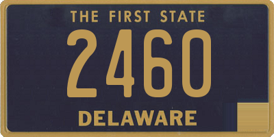 DE license plate 2460