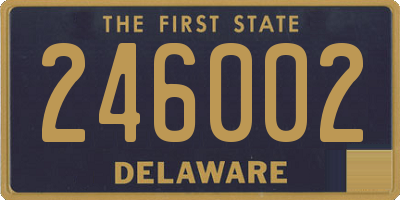 DE license plate 246002
