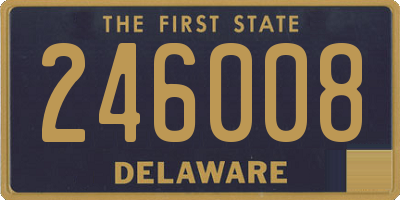 DE license plate 246008