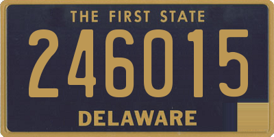 DE license plate 246015