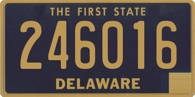 DE license plate 246016