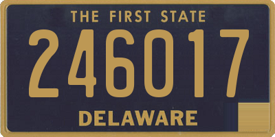 DE license plate 246017