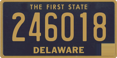 DE license plate 246018