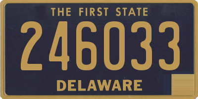 DE license plate 246033