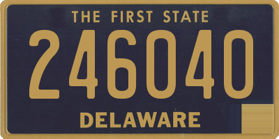 DE license plate 246040