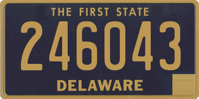 DE license plate 246043