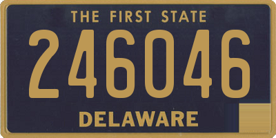 DE license plate 246046