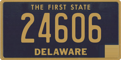 DE license plate 24606