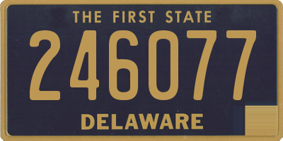 DE license plate 246077