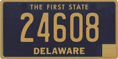 DE license plate 24608