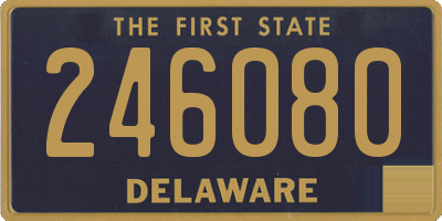 DE license plate 246080