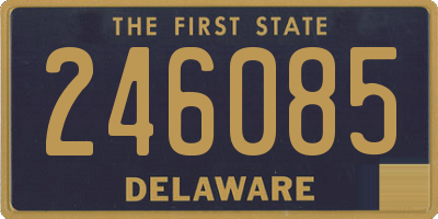 DE license plate 246085