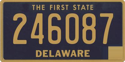 DE license plate 246087