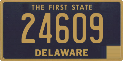 DE license plate 24609