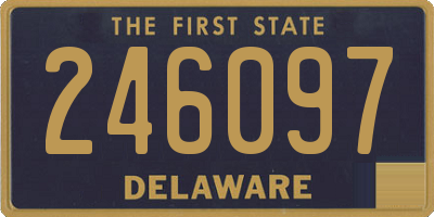 DE license plate 246097