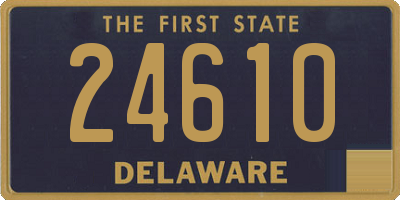 DE license plate 24610