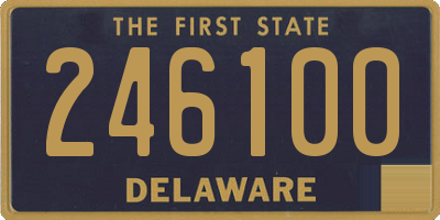 DE license plate 246100