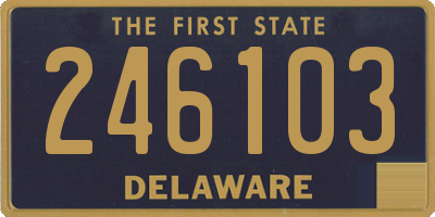 DE license plate 246103