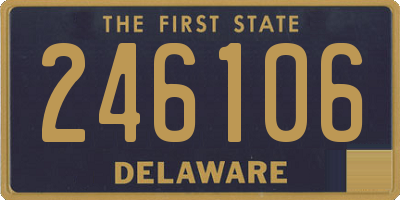 DE license plate 246106
