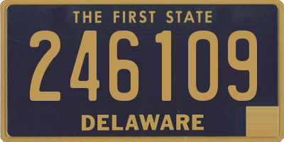 DE license plate 246109