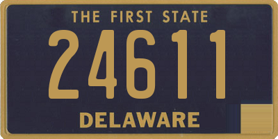 DE license plate 24611