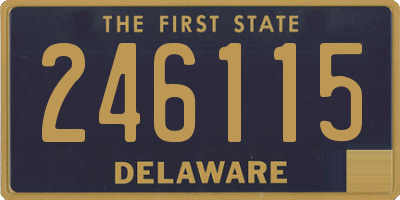 DE license plate 246115