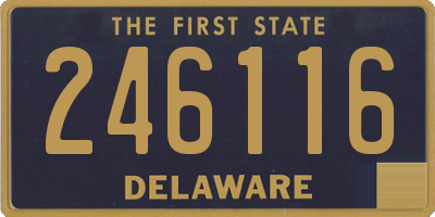 DE license plate 246116