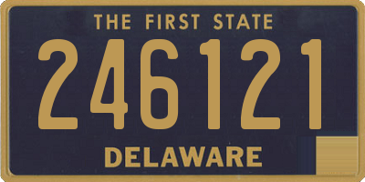 DE license plate 246121