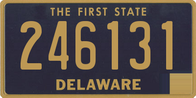 DE license plate 246131