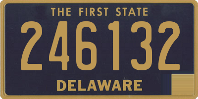 DE license plate 246132