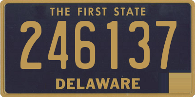 DE license plate 246137
