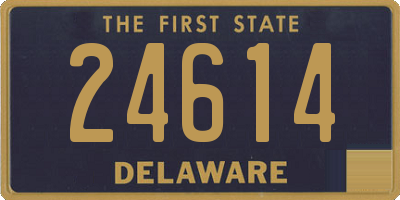 DE license plate 24614