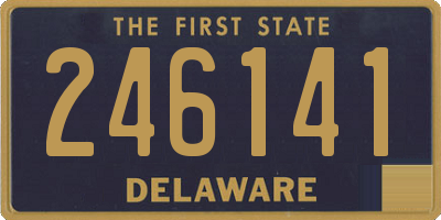 DE license plate 246141