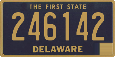 DE license plate 246142