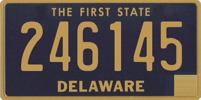 DE license plate 246145
