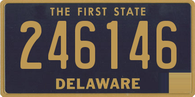 DE license plate 246146