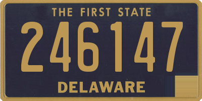 DE license plate 246147