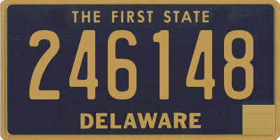 DE license plate 246148