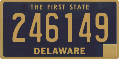 DE license plate 246149