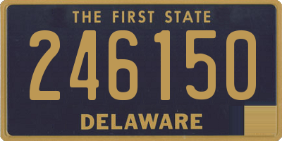DE license plate 246150