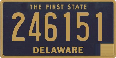 DE license plate 246151
