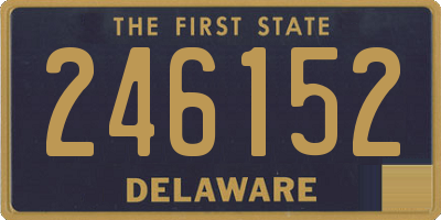 DE license plate 246152