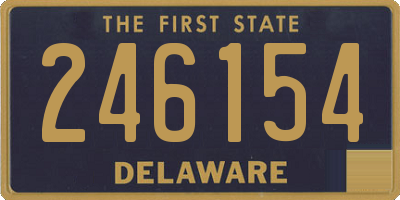 DE license plate 246154