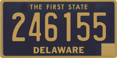 DE license plate 246155