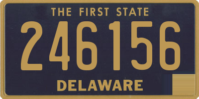 DE license plate 246156
