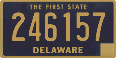DE license plate 246157