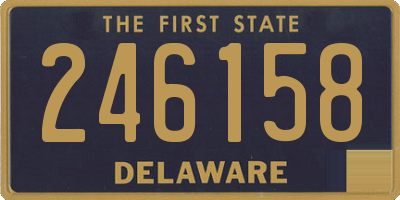 DE license plate 246158