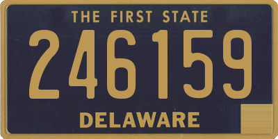 DE license plate 246159